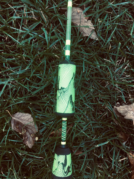 ATF Custom Rods - Green Bay Packers power noodle ice rod