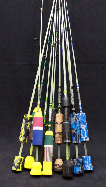 ATF Custom Rods - Green Bay Packers power noodle ice rod