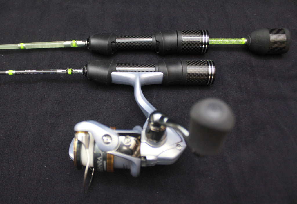 custom built ice fishing rods ACE Rods-Custom Built-Ice Rods-Carbon-Ultra Light Also great for lake sturgeon. Customizing Your Ice Rod